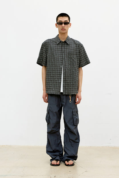 ALTERNATIVE CHECK HALF SHIRT
