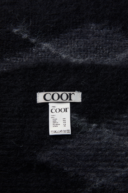 HAIRY MIXED ARGYLE MUFFLER