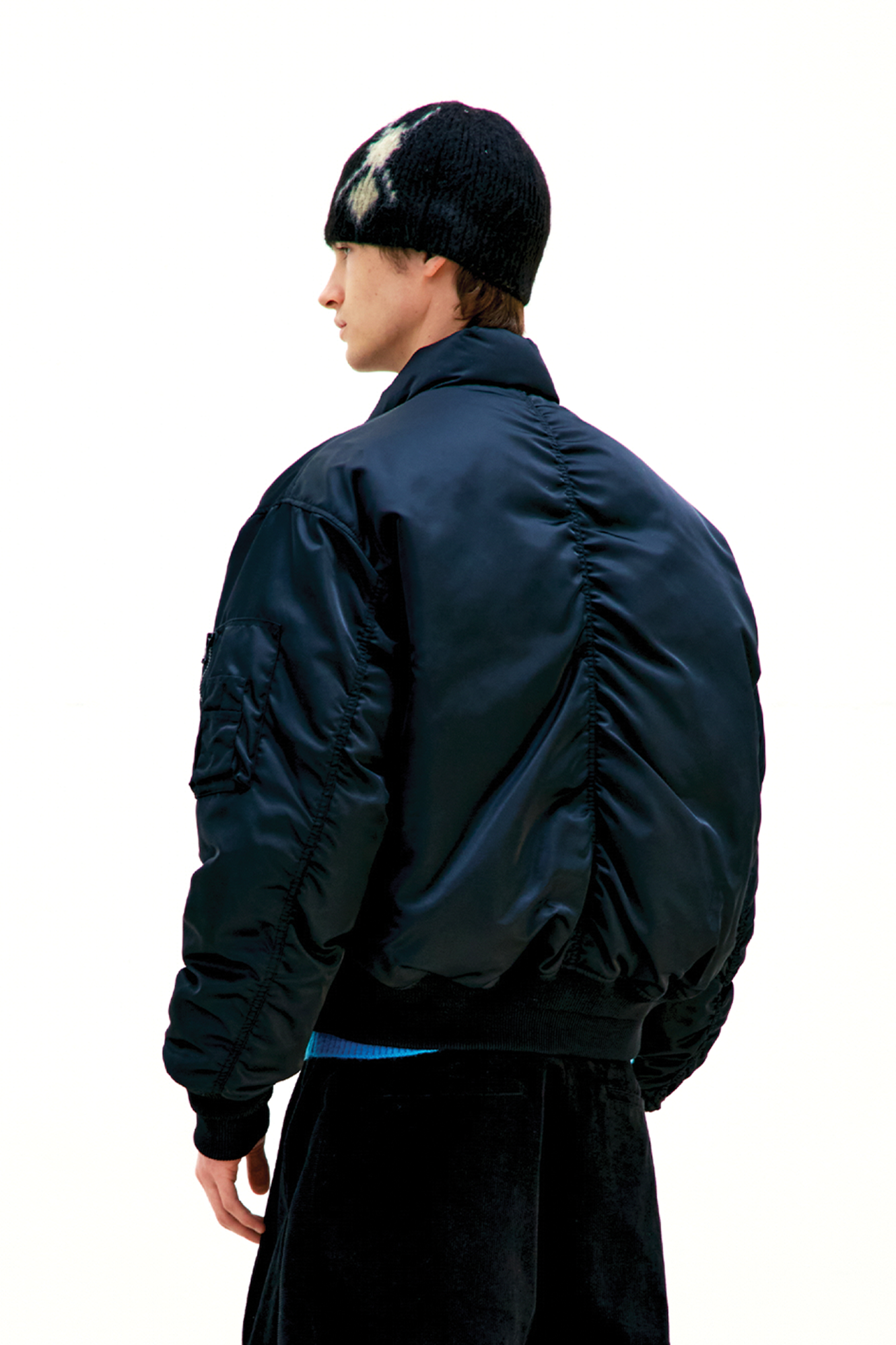 HAIRY MIXED ARGYLE BEANIE