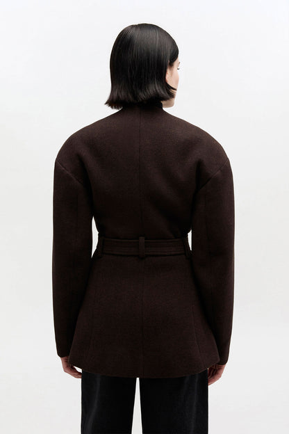 Peacoat Wool Fitted Jacket