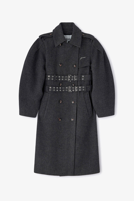 Peacoat Wool Trench