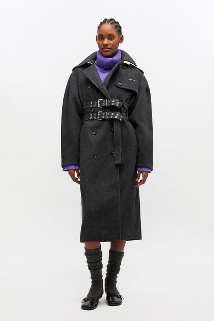 Peacoat Wool Trench