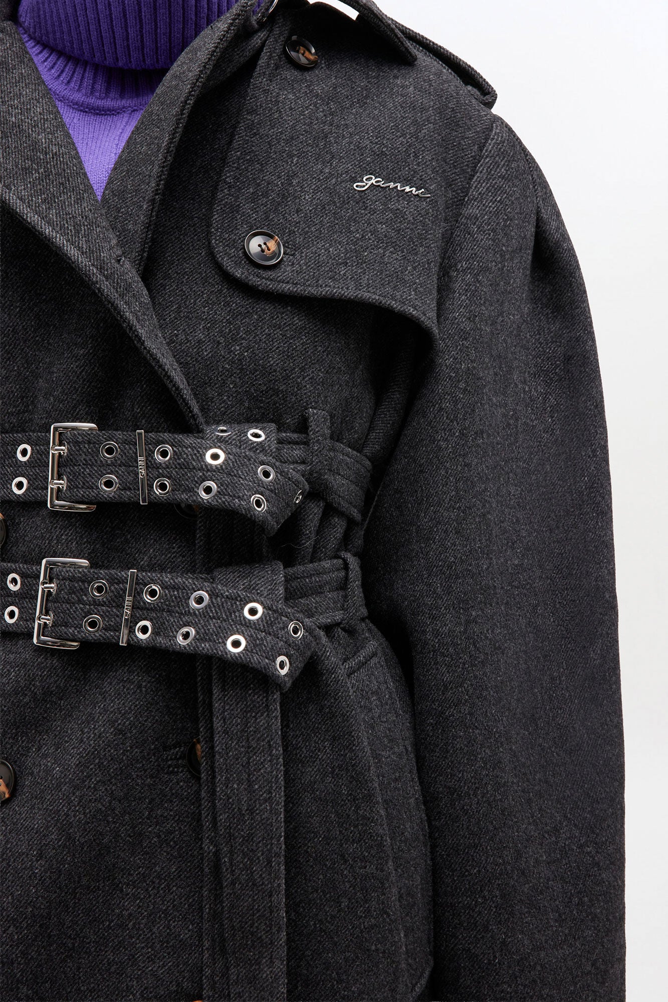 Peacoat Wool Trench
