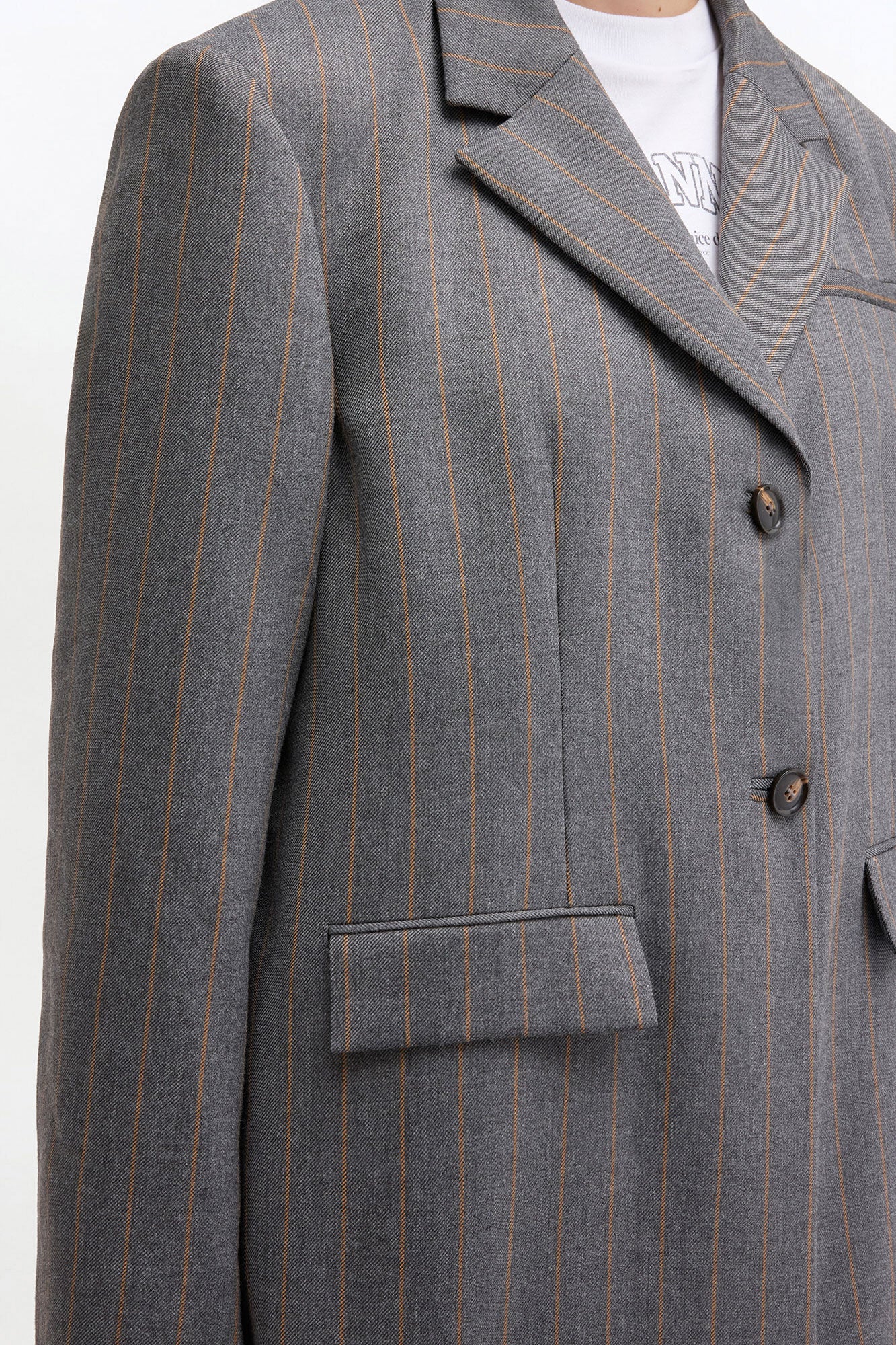 Wool Stripe Blazer