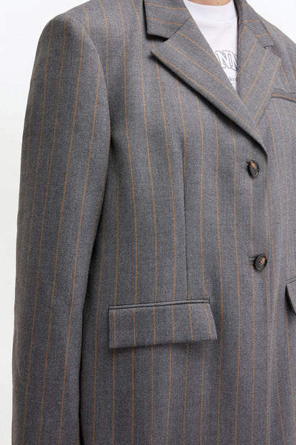Wool Stripe Blazer