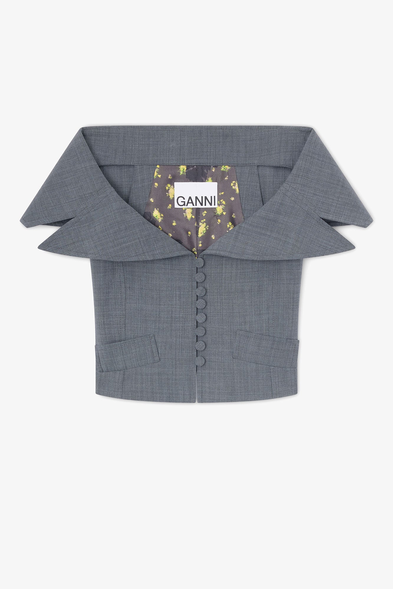 Wool Melange Suiting Vest