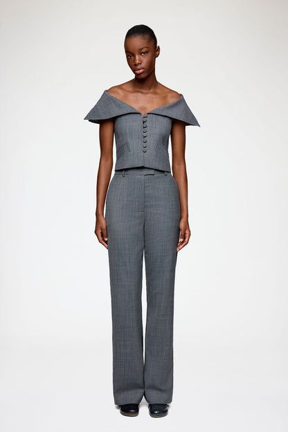 Wool Melange Suiting Vest
