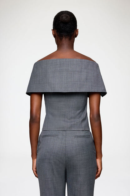 Wool Melange Suiting Vest