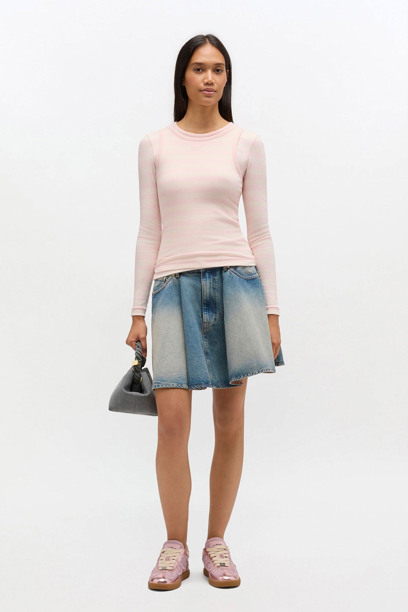 Soft Cotton Stripe Rib Longsleeve