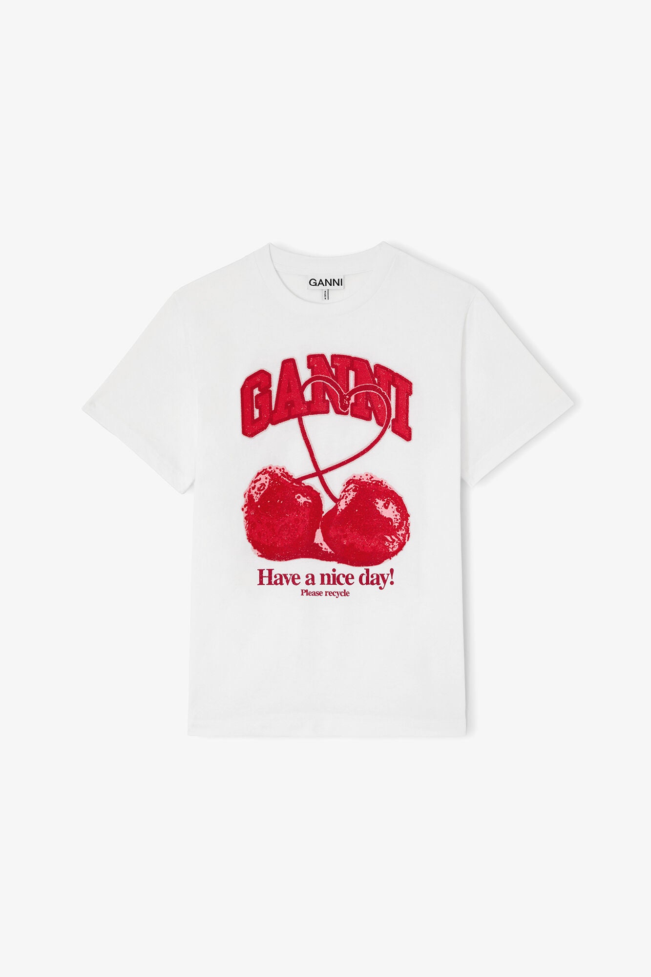 Basic cotton jersey cherry with caviar