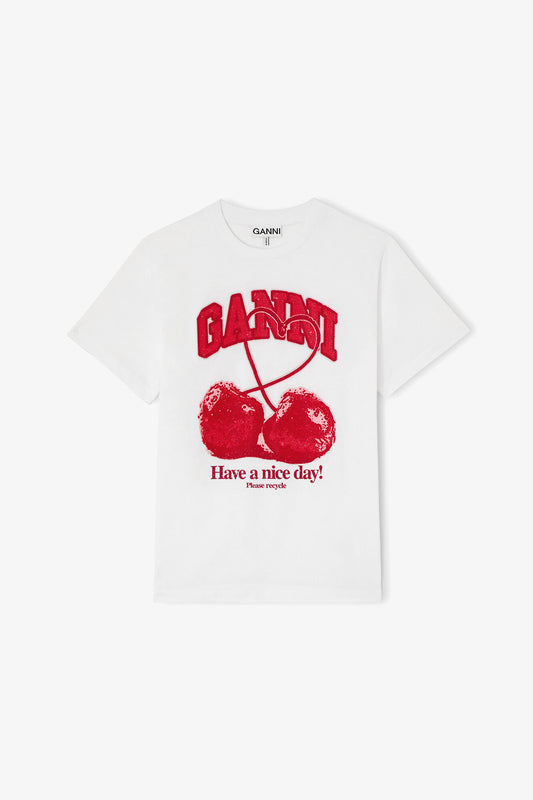 Basic cotton jersey cherry with caviar
