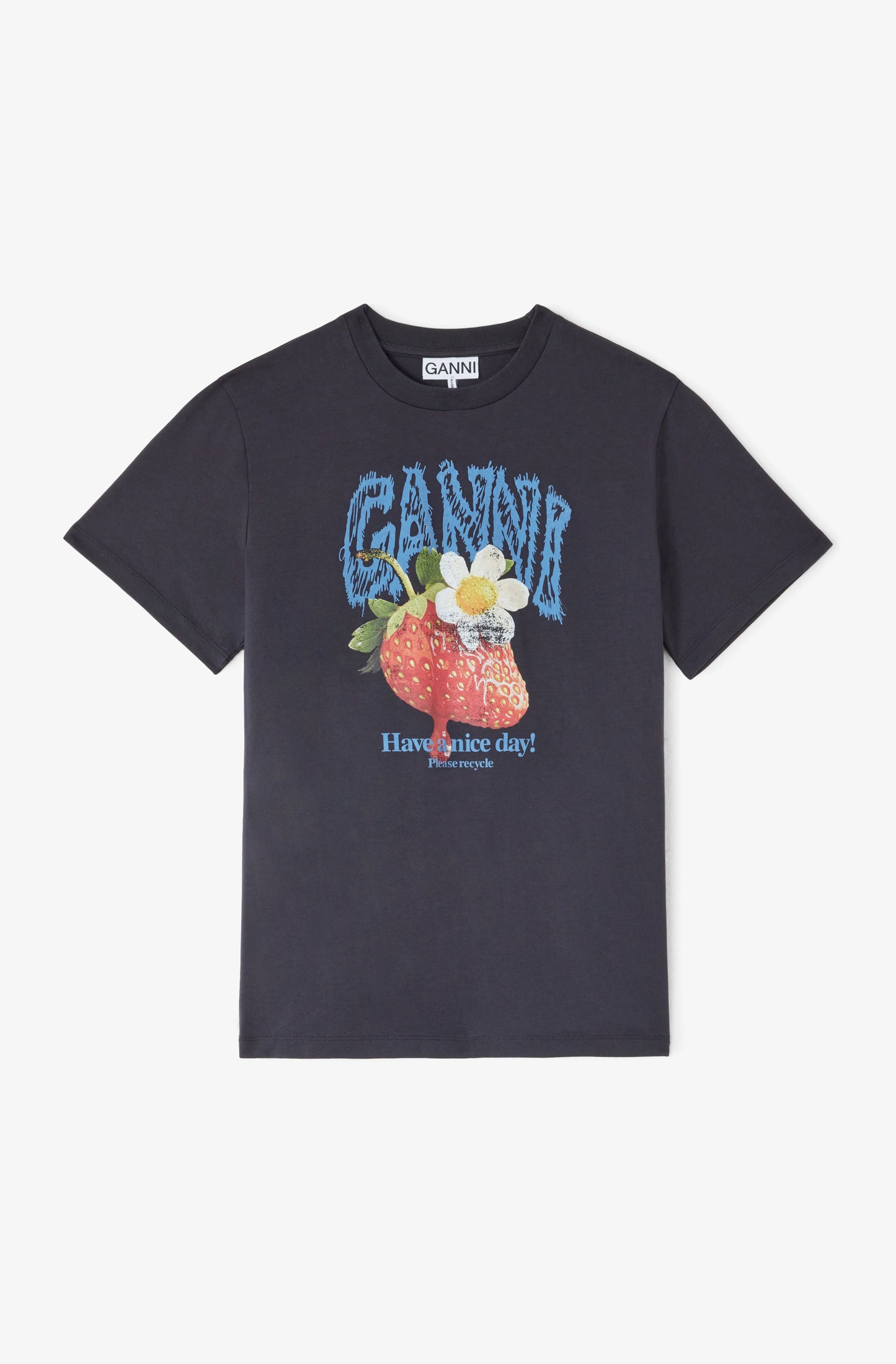 Basic Cotton Jersey Strawberry Print