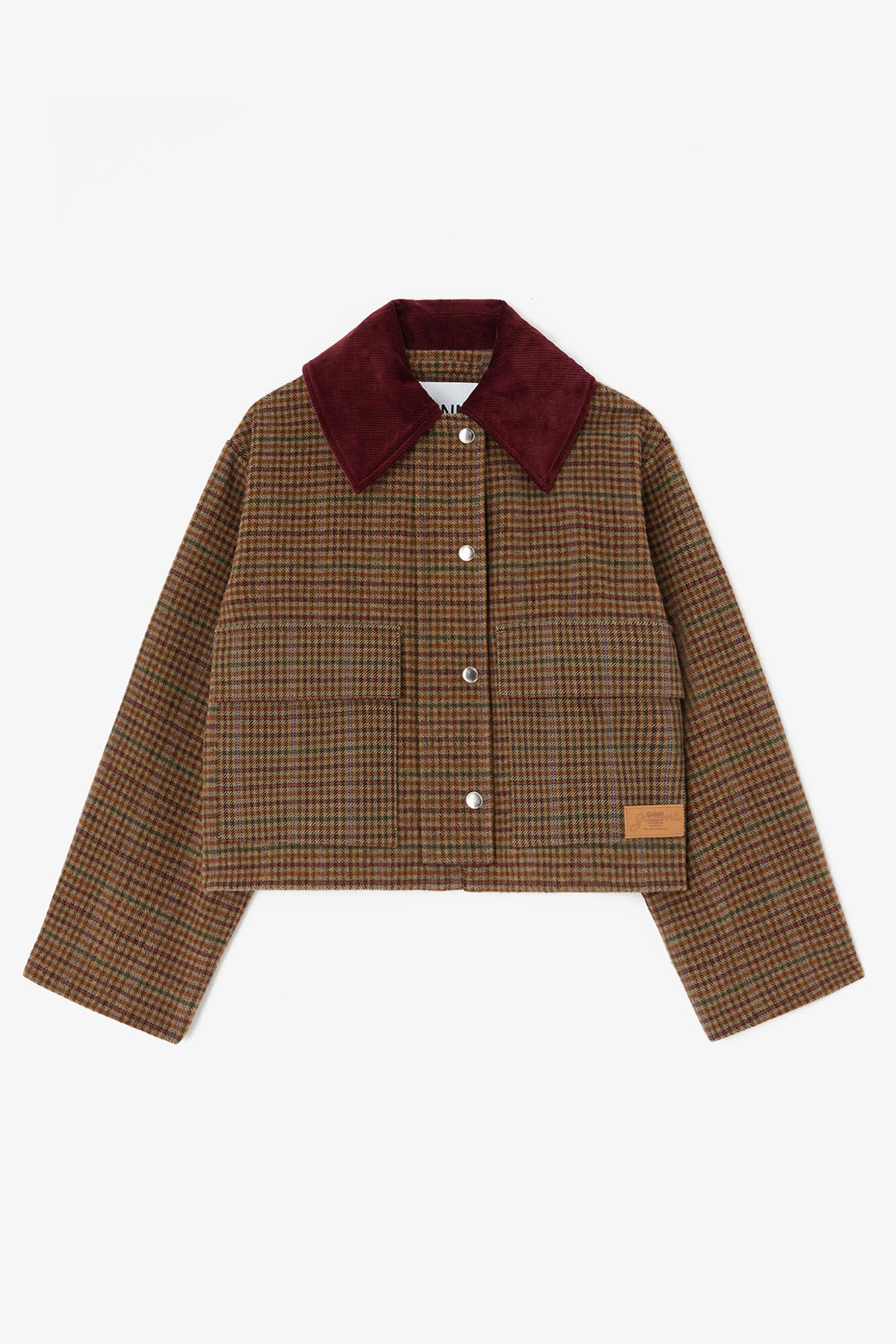 Heavy Check Twill Short Barn Jacket