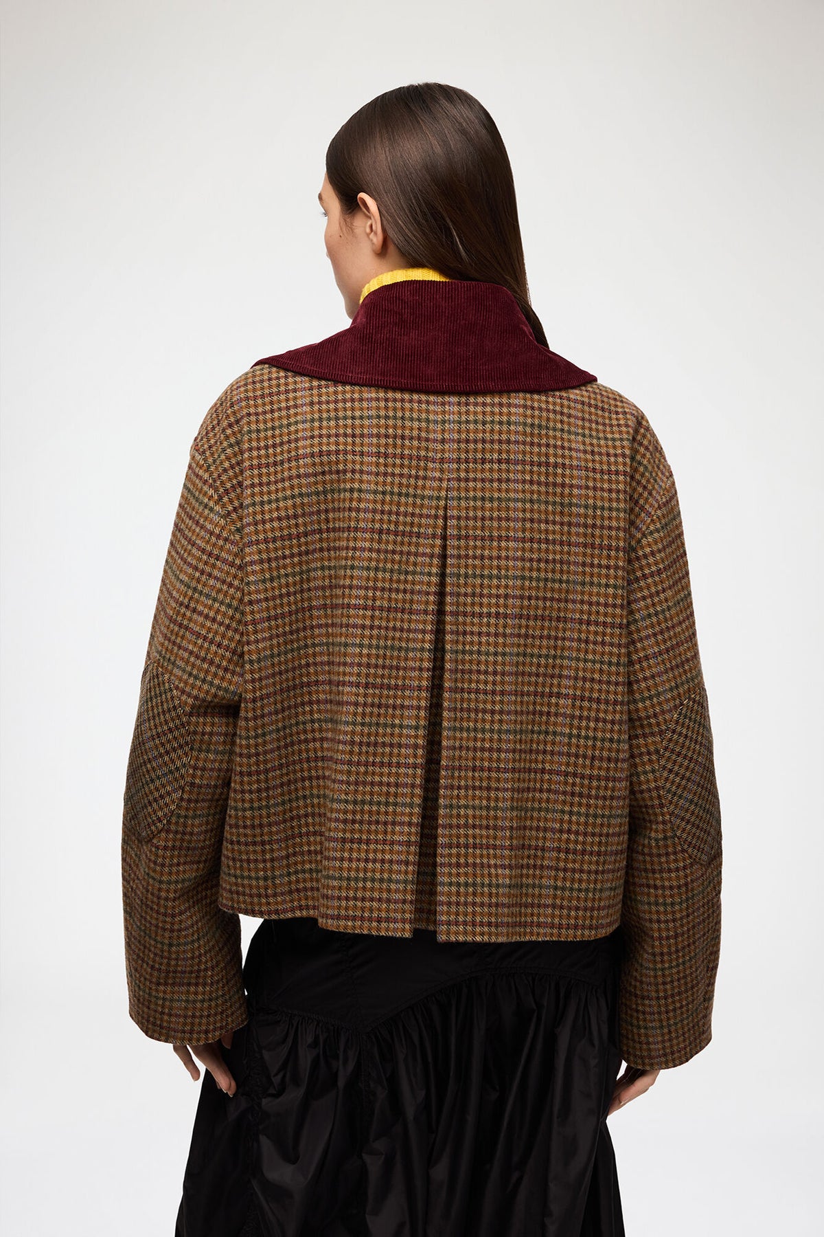 Heavy Check Twill Short Barn Jacket