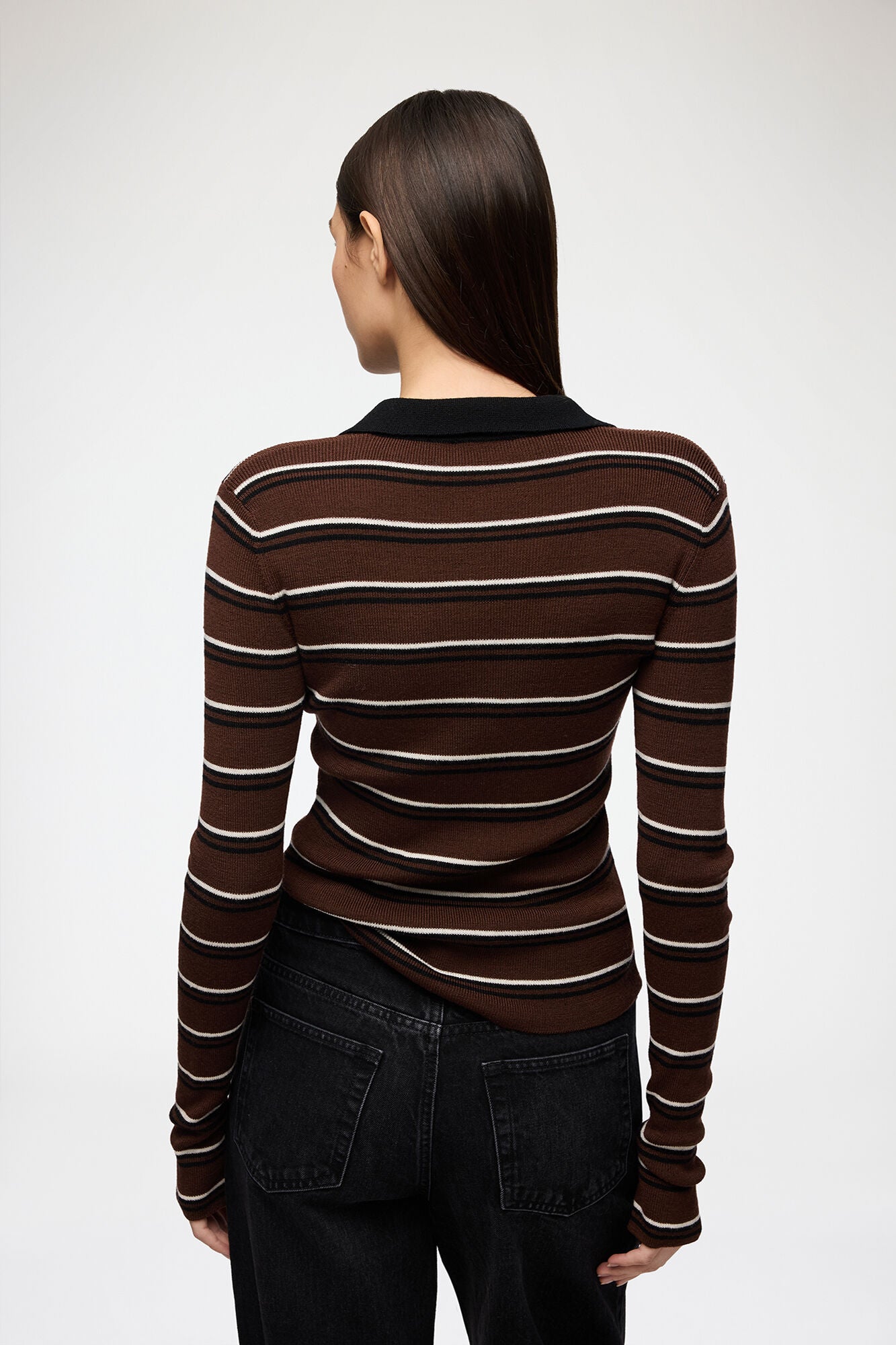 Mini Ribbed Merino Polo