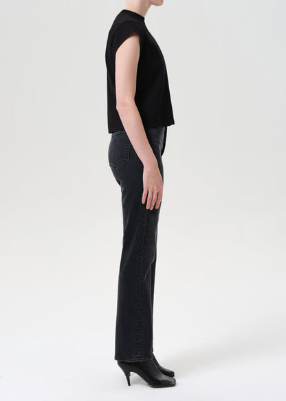 90'S PINCH WAIST HIGH RISE STRAIGHT LONG (COMFORT STRETCH)