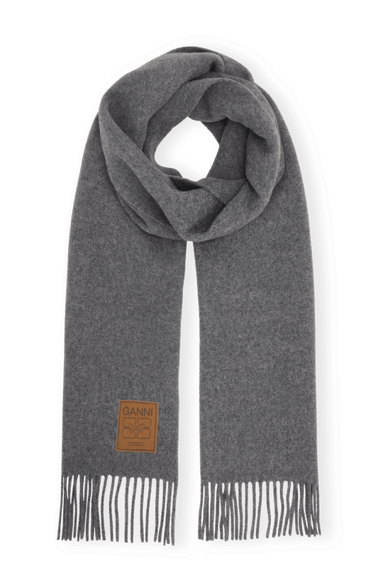 Double Face Wool Solid Scarf