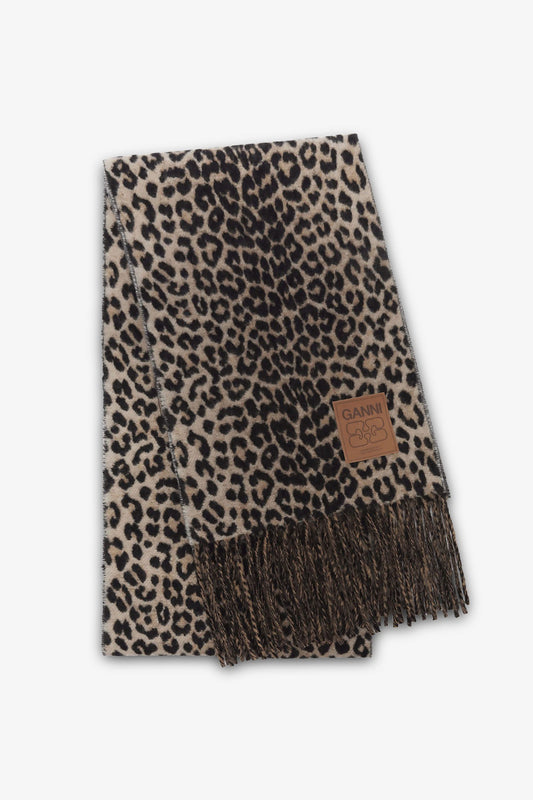 Double Face Wool Knit Scarf