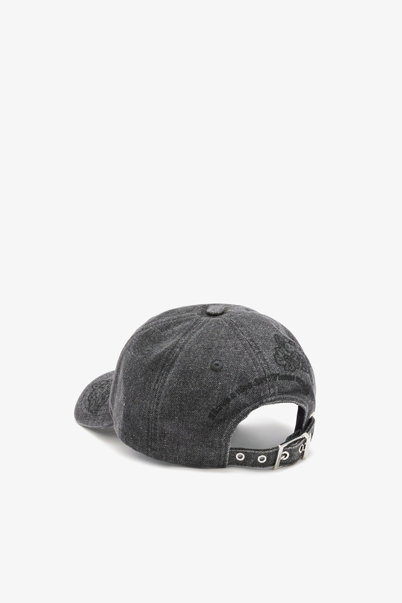 Washed Embroidery Denim Cap