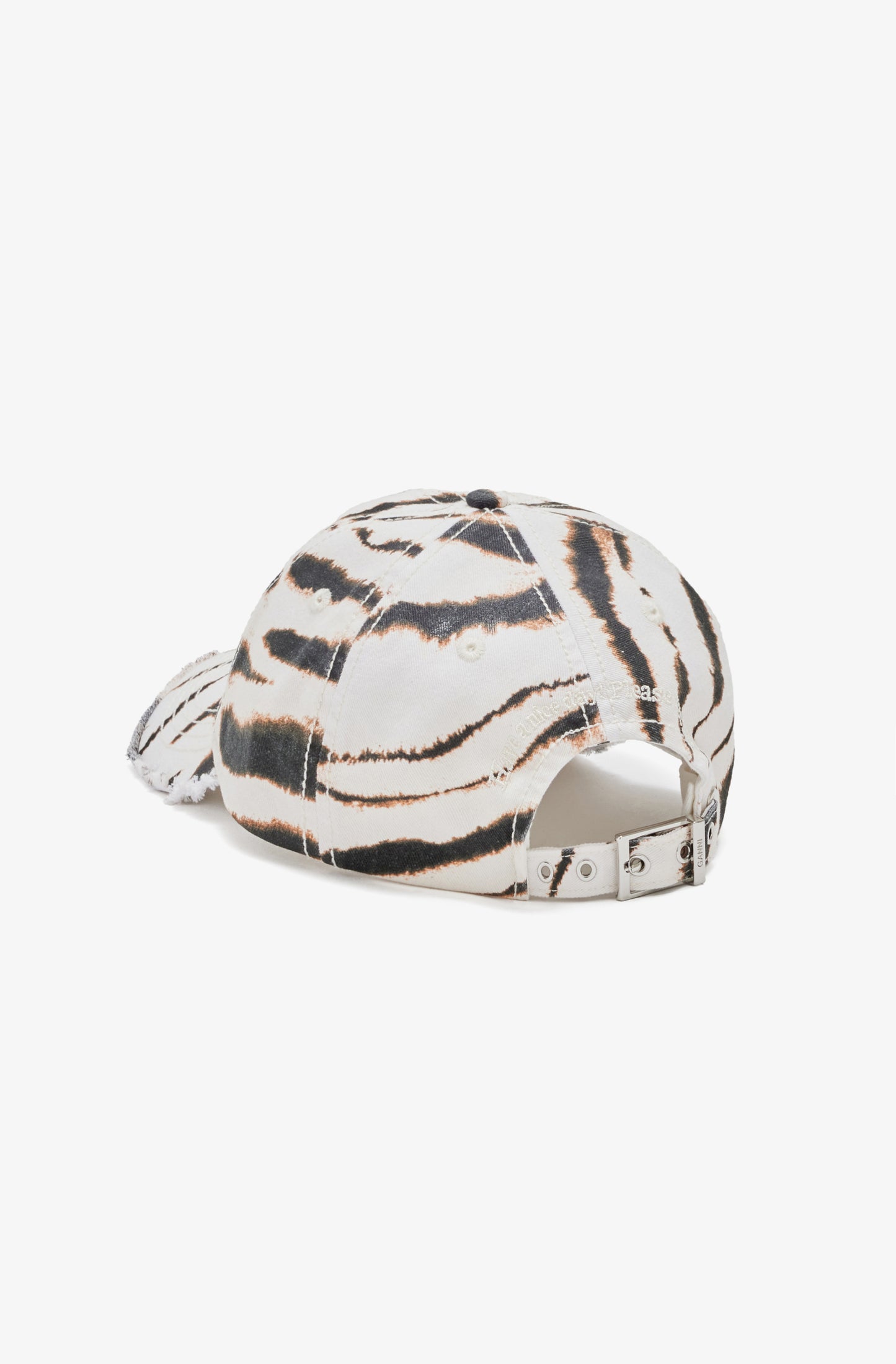 Printed Zebra Washed Cotton Canvas Cap