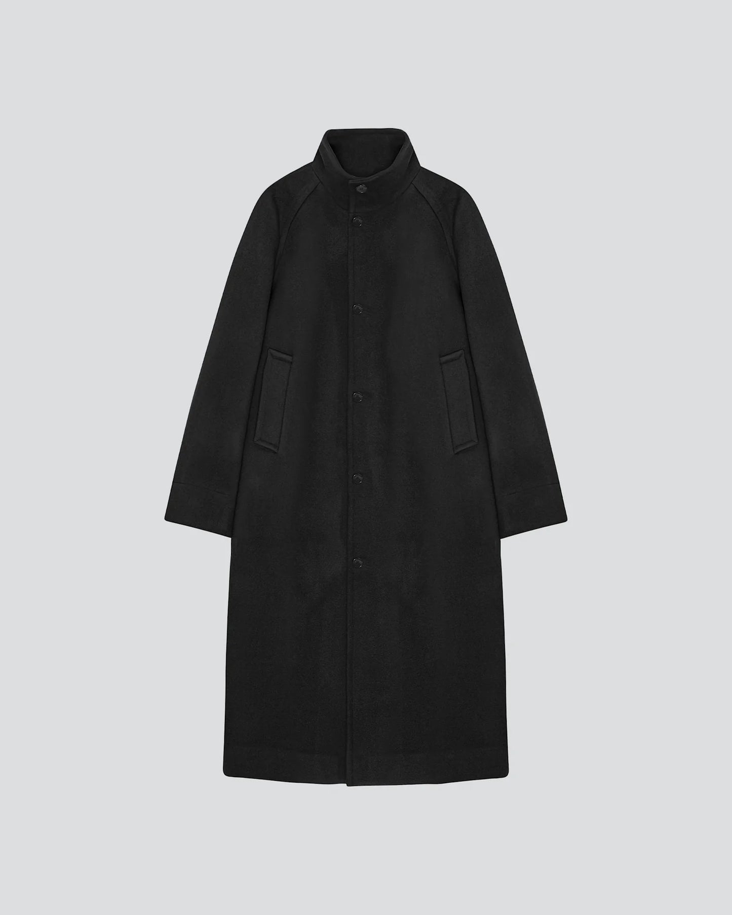 HIGH NECK WOOL COAT
