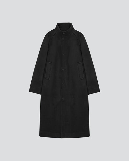 HIGH NECK WOOL COAT