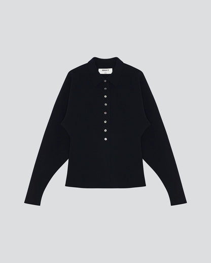 LAY3 POINT COLLAR CARDIGAN