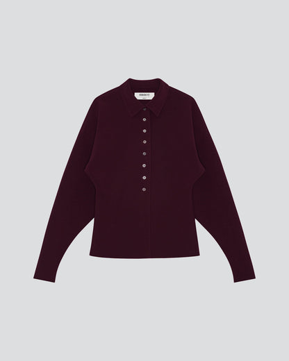 LAY3 POINT COLLAR CARDIGAN
