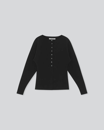 LAY2 BOATNECK CARDIGAN