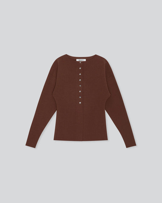 LAY2 BOATNECK CARDIGAN