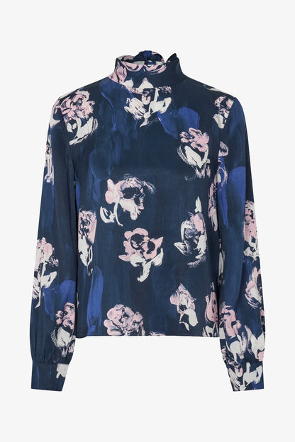 2263 Dry Viscose, Back Tie Blouse