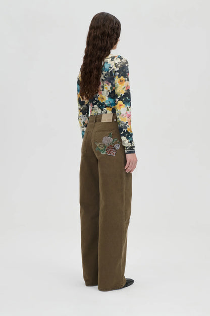 2453 Double Rinse Denim, Baggy Fit Pants