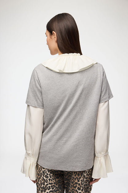 Basic Cotton Relaxed T-shirt Teddy Forest