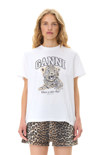 Basic Jersey Leopard Relaxed T-shirt
