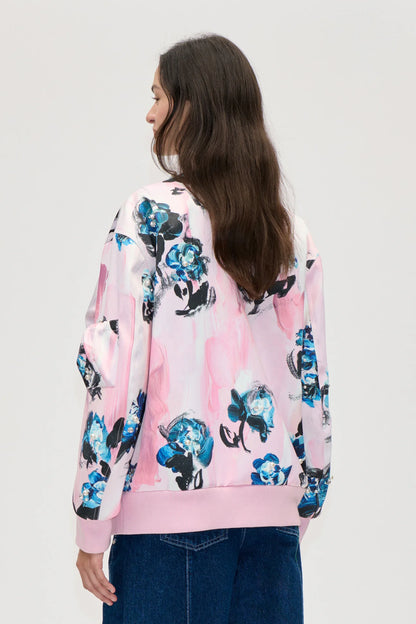 2574 Cotton Mix Duchess, Bomber With Puffy Pocket