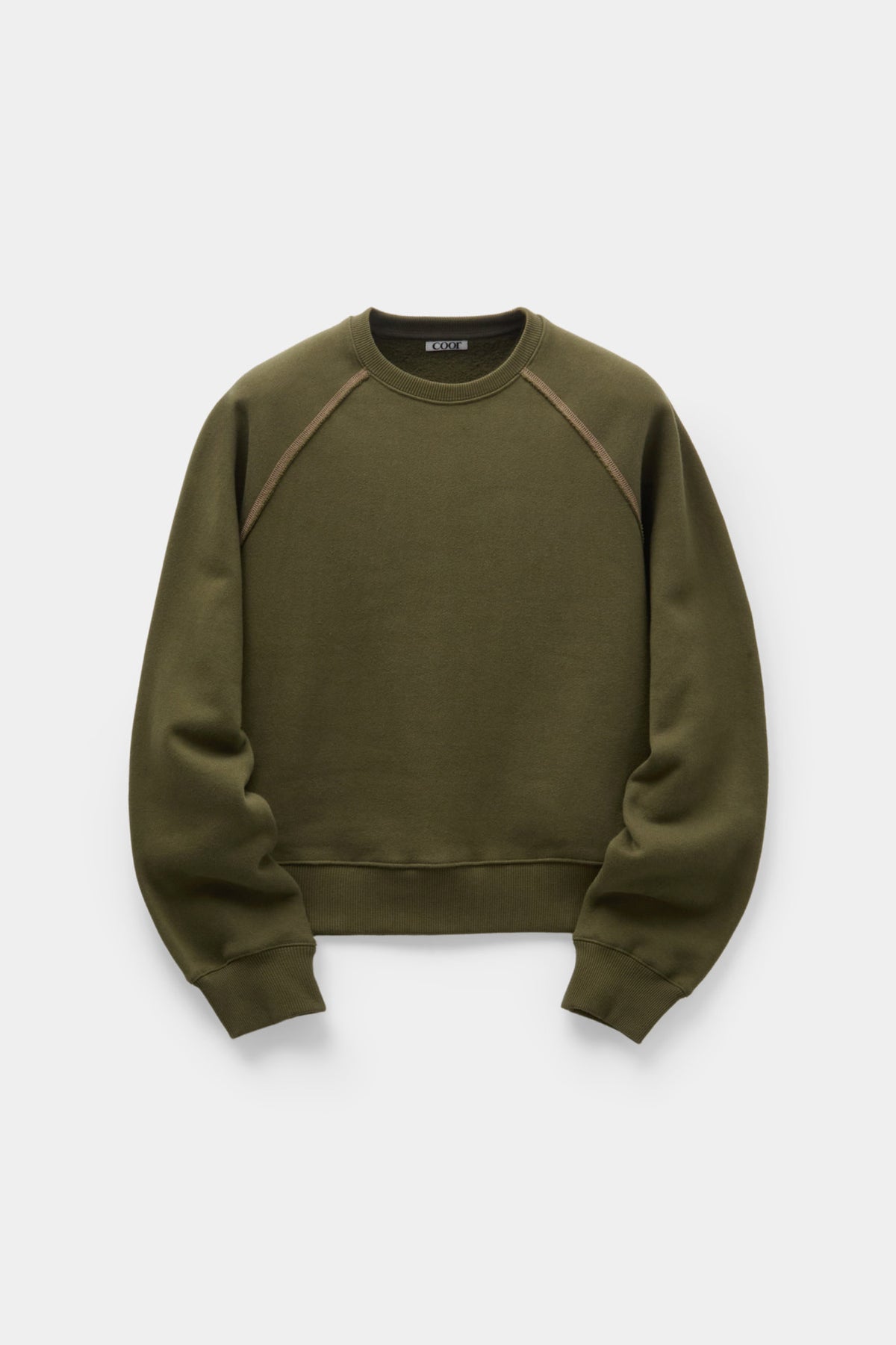 CONTRAST STITCH RAGLAN SWEATSHIRT