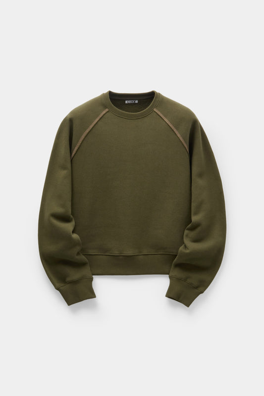 CONTRAST STITCH RAGLAN SWEATSHIRT