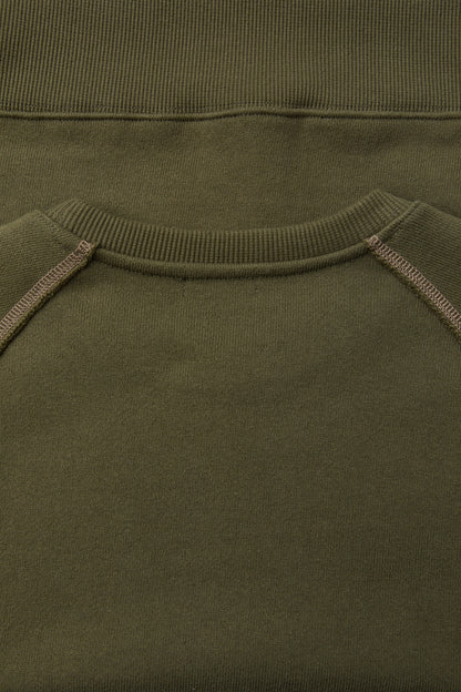 CONTRAST STITCH RAGLAN SWEATSHIRT