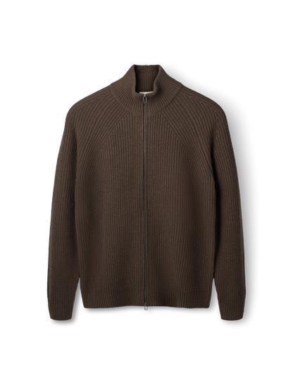 DELTA WOOL ZIP KNIT