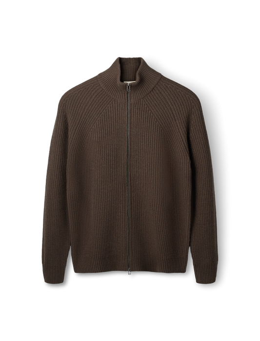DELTA WOOL ZIP KNIT