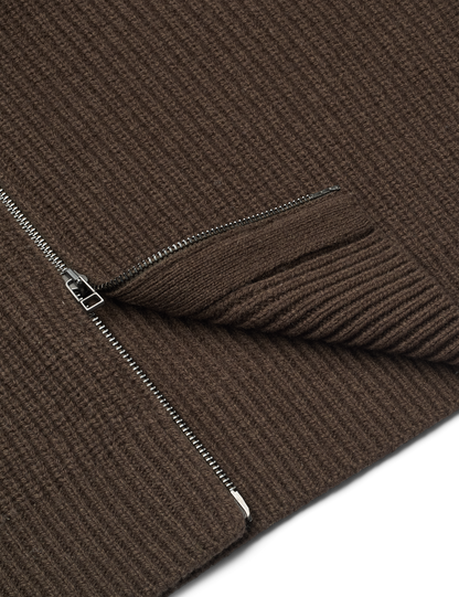 DELTA WOOL ZIP KNIT