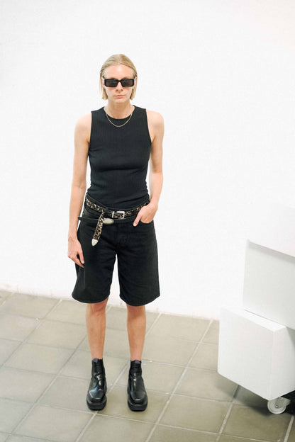 EVERYDAY TIP BELT LEO PONY HAIR