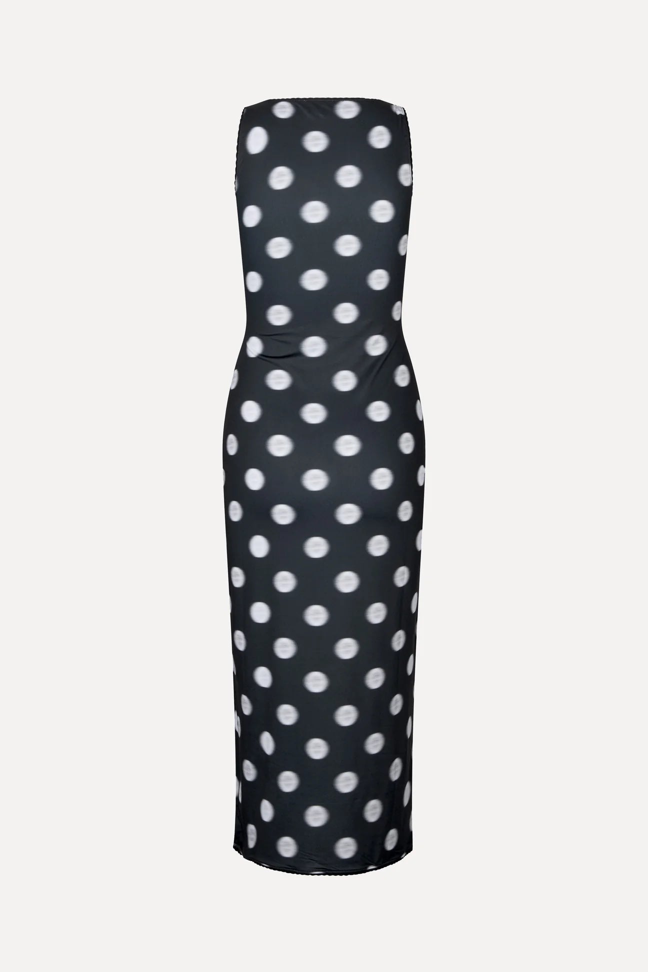 2244 Stocking Jersey, Elastic Deep Neckline Tank Dress