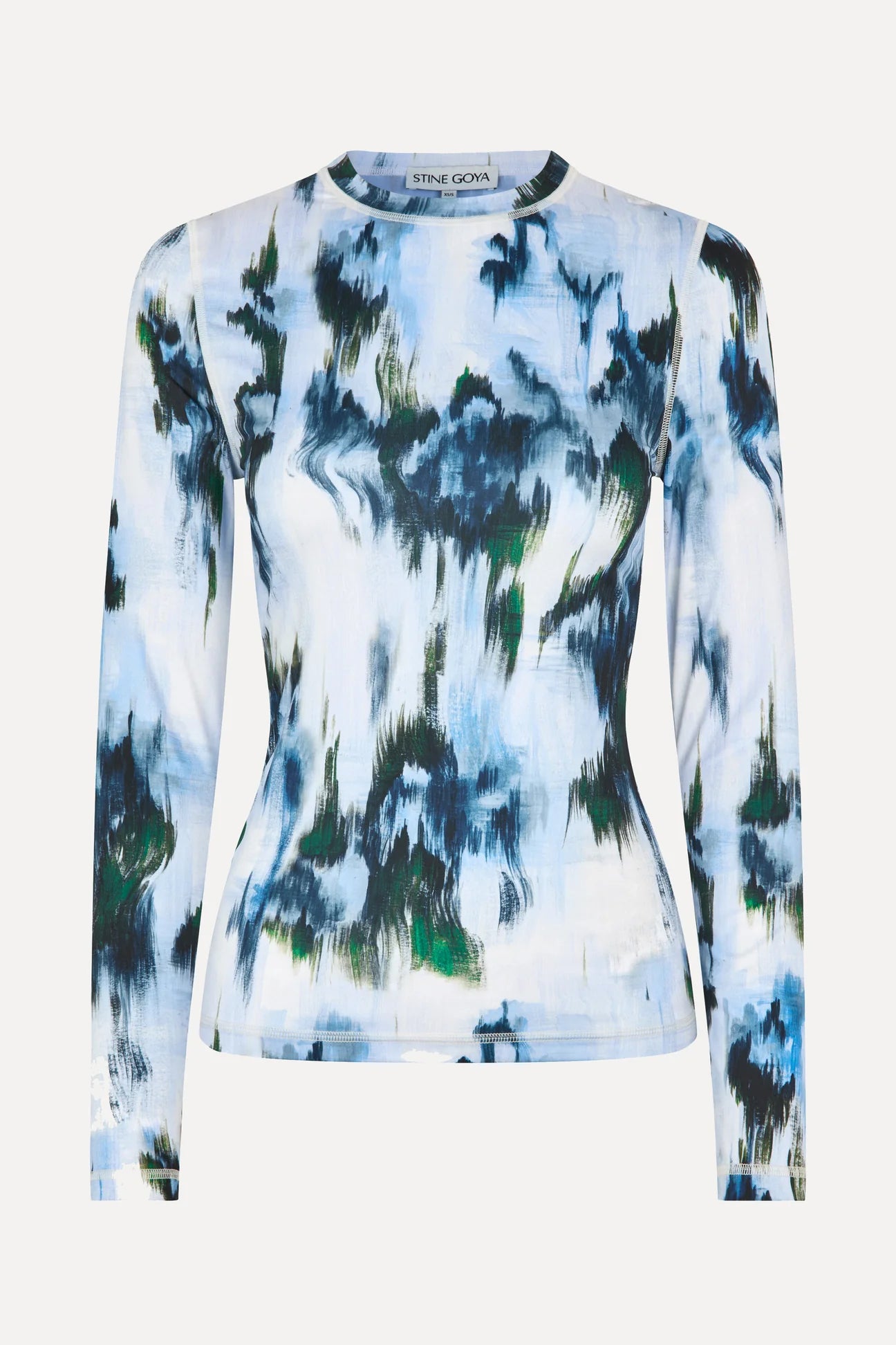 2244 Stocking Jersey, Elastic Long Sleeve Top