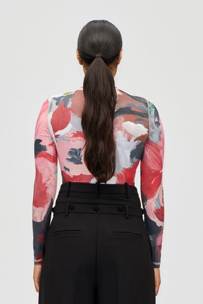 Stocking Jersey, Elastic Long Sleeve Top