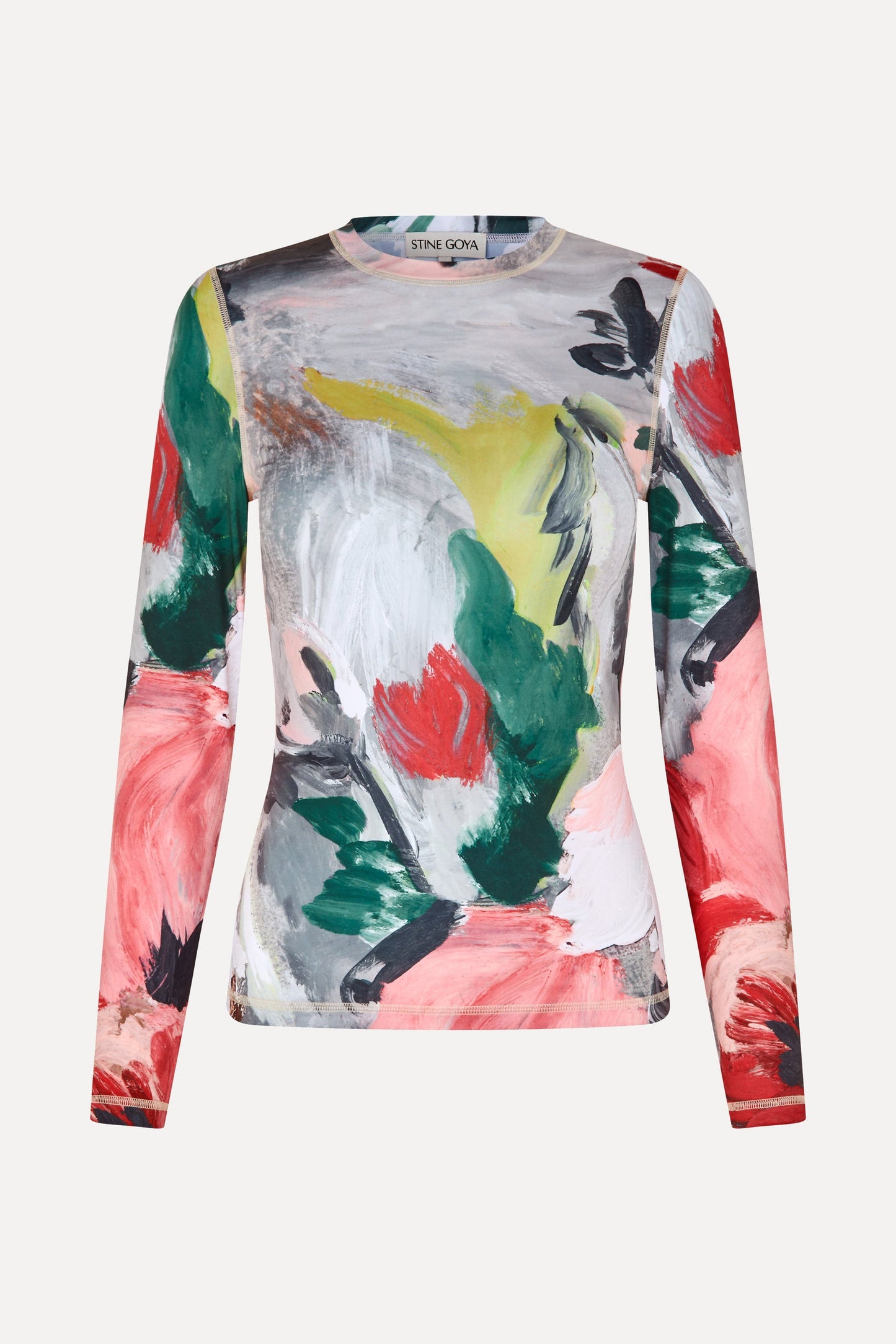 Stocking Jersey, Elastic Long Sleeve Top