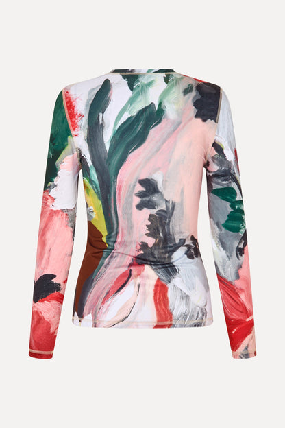 Stocking Jersey, Elastic Long Sleeve Top