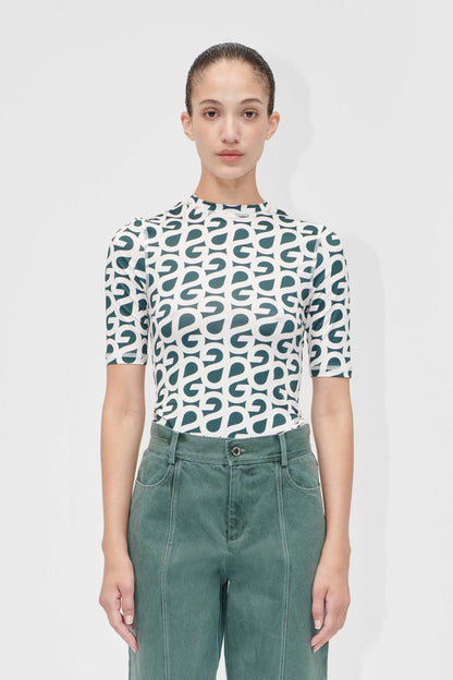 Elastic Short Sleeve T-Shirt