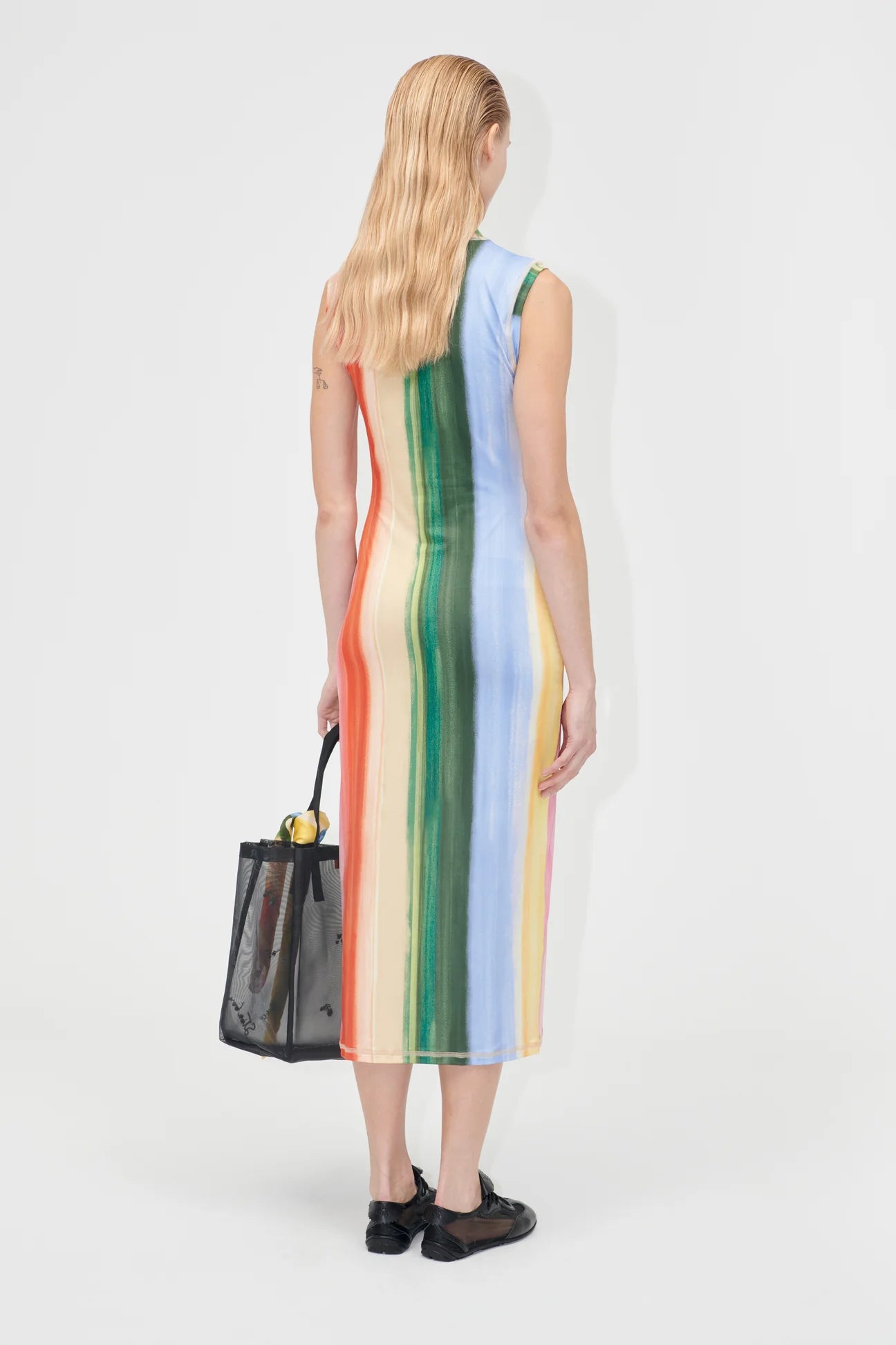 Elastic Tank Crewneck Dress