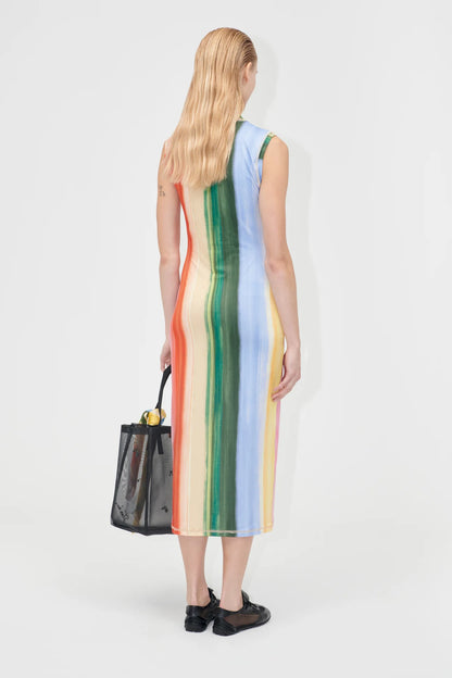 Elastic Tank Crewneck Dress